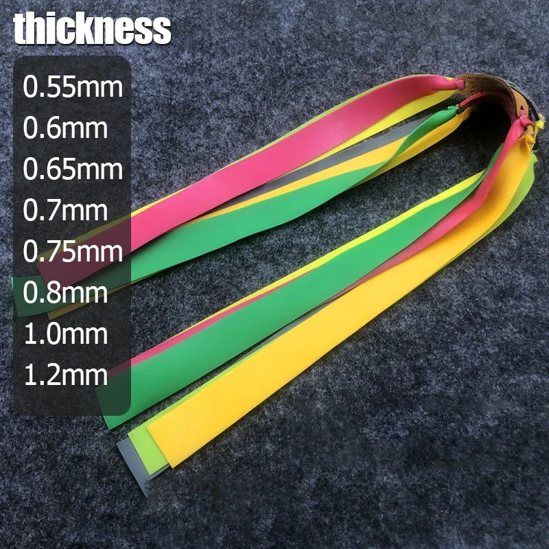 Faixa Elástica Plana de Borracha 0.75-1.2mm, Alta Elasticidade para Esportes e Atividades ao Ar Livre