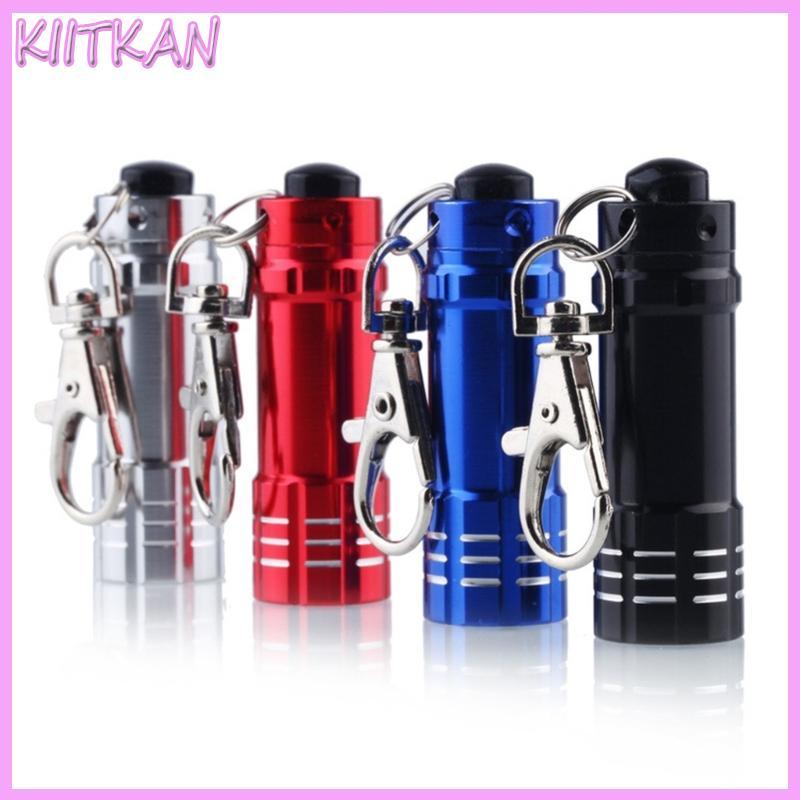 KIITK Chaveiro 3 LED Lanterna Corpo Alumínio Compacto Ferramenta Iluminação Emergência