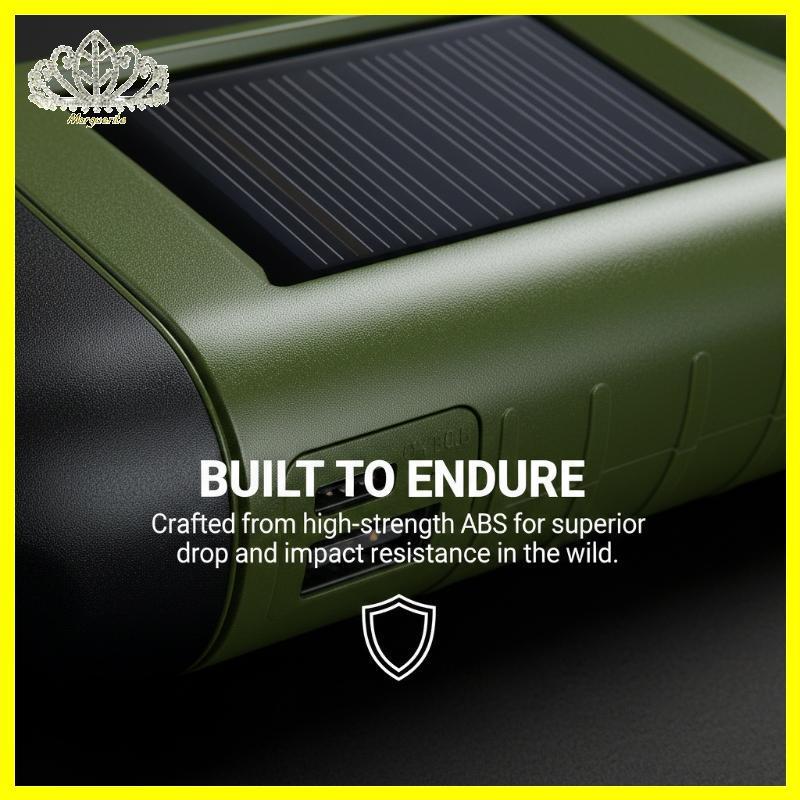 Margu 3 LED Lanterna Solar Recarregável Com Manivela Dínamo Para Emergência Acampamento Ao Ar Livre Sobrevivência Uso Do