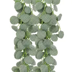 Planta Artificial de Vinha de Eucalipto Verde Pendurada para Decoração de Casamento, Jardim e Festa em Casa