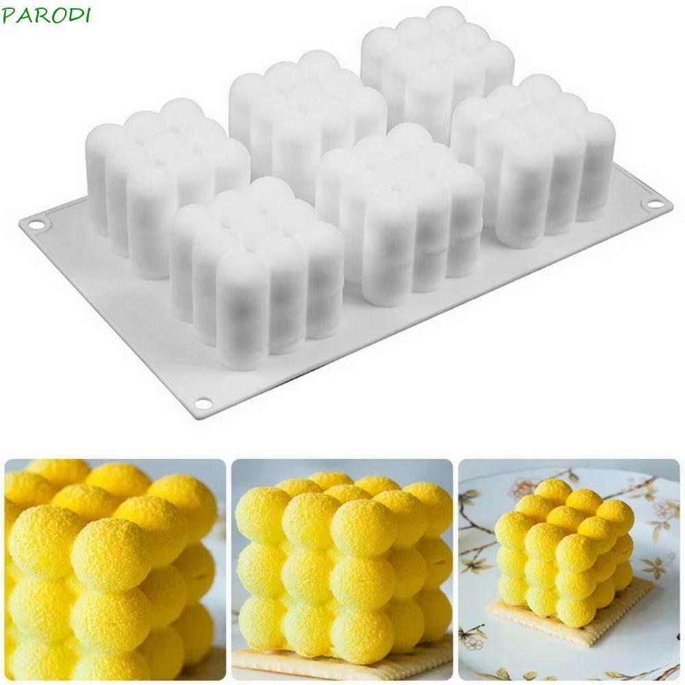 Molde De Vela De Silicone Paroid , Forma De Cubo 3D Grande Bola De Bolha 3D ,