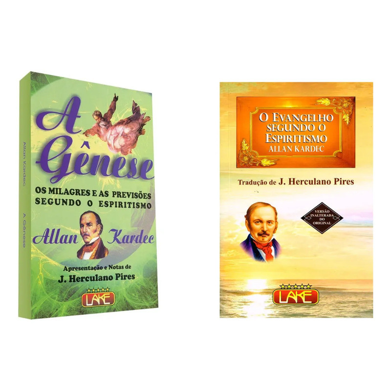 Kit Espiritismo Allan Kardec: A Gênese + Evangelho Segundo O Espiritismo | Livros Espíritas Clássicos