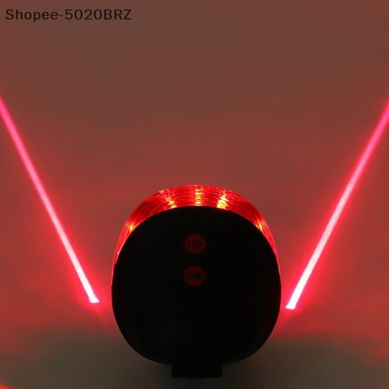 [THEBR] Luz Traseira A Laser Para Bicicleta 5LED Linha Paralela De Advertência Mountain Bike [BR]