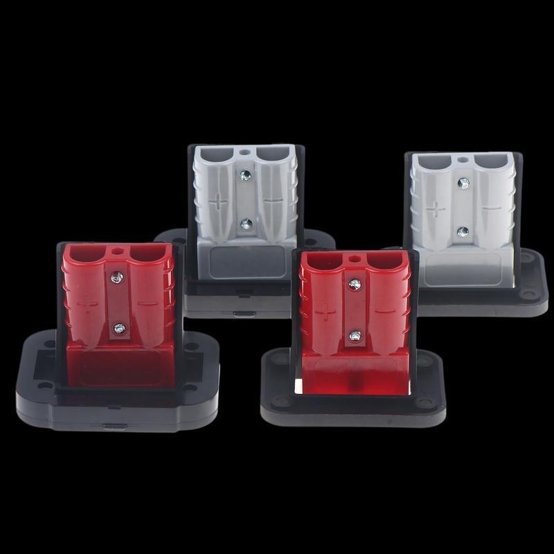 [Fre] 1 Conjunto 600V Qui Plug Power Conectores 50A Bateria Carregamento Conector Kit Empilhadeira Fio Cabo COD