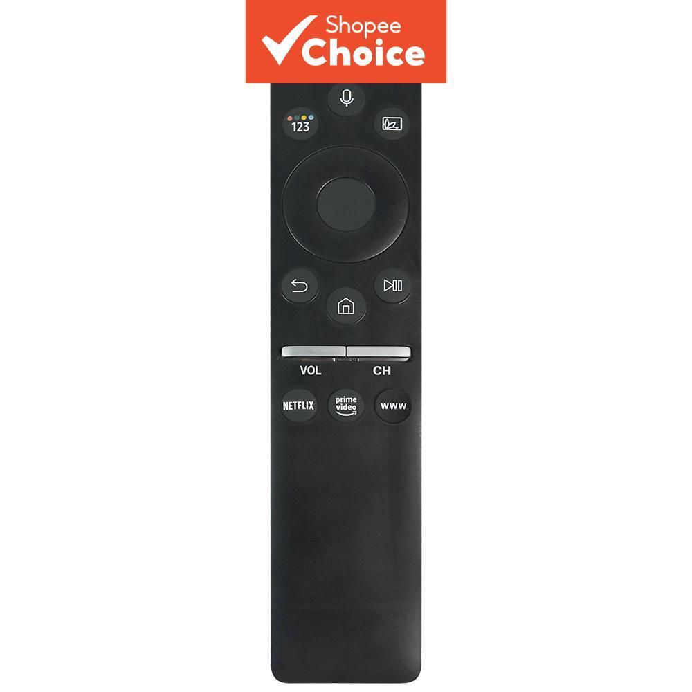 Controle remoto de voz de reposição para Smart TV Samsung - compatível com TVs curvas, moldura, QLED, LED, LCD 4K e 8K