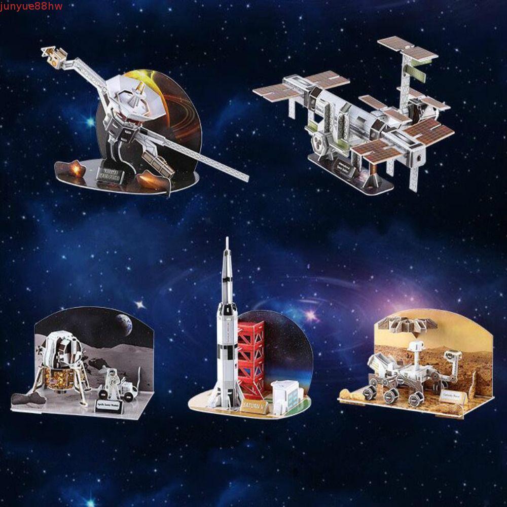 JUNYUE Quebra-Cabeça De Papel Para Nave Espacial 3D , Modelo De Estação Internacional Em Miniatura DIY , Da China