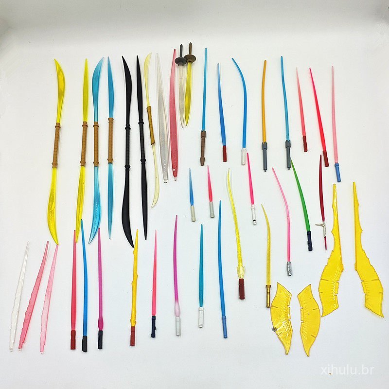 Sabres de luz da série Bandai Gundam ROBOT Spirits e outras séries, peças de efeitos de luz e peças de reposição estão e