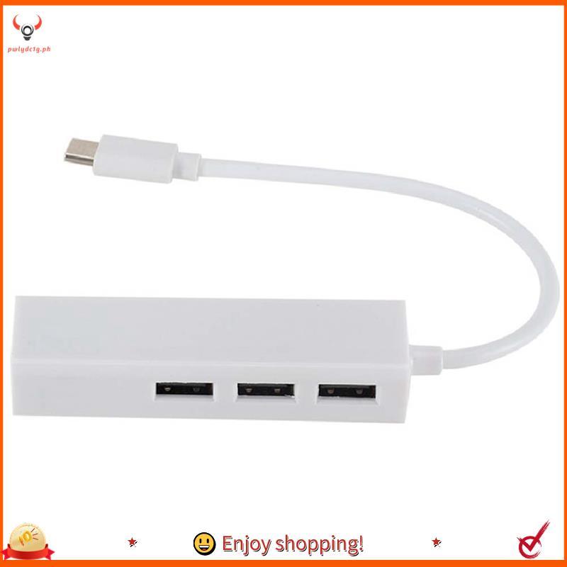 [edwiin77] TYPEC Para USB2.0 100GbE Hub De Placa De Rede Lan Rj45 Adaptador Ethernet 3 Portas USB 2.0 Acessórios De Peça