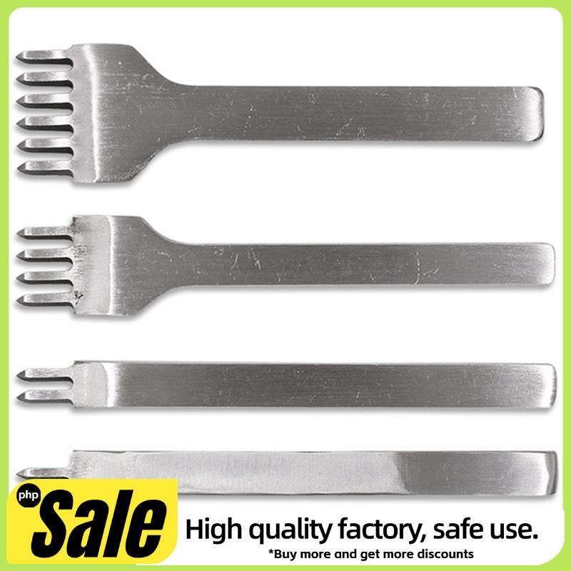 Kit De Ferramentas De Substituição De Cabeça De Cinzel Artesanal De Couro DIY Para Cortes De Perfuração De Furo De Costu