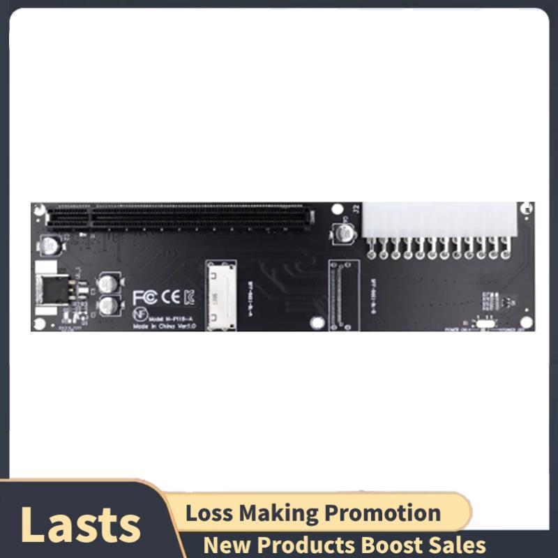 1 PCS Oculink SFF-8612 8X Para PCIE X16 Adaptador PCI-Express PC Preto + Metal Placa Gráfica Da Principal