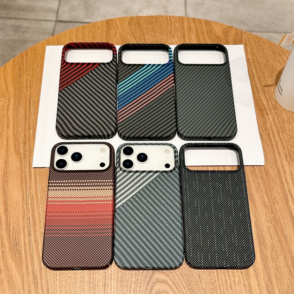 Capa de Kevlar com padrão aquático para iPhone 17, adequada para Apple 16 Pro Max, com atração magnética integrada, capa