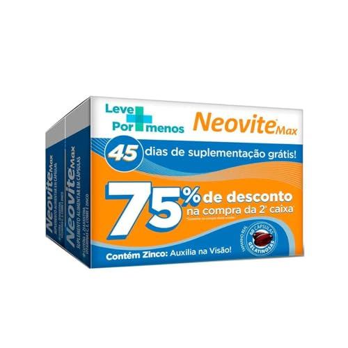 Kit Neovite Max 60 Cápsulas Gelatinosas Com 2 Unidades Cada Sem Sabor
