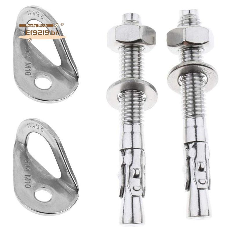 [Oferta Especial E] 4 Unidades 25KN 304 Cabide De Âncora De Aço Inoxidável Parafuso De Fixação Para Escalada Em Rocha Ex