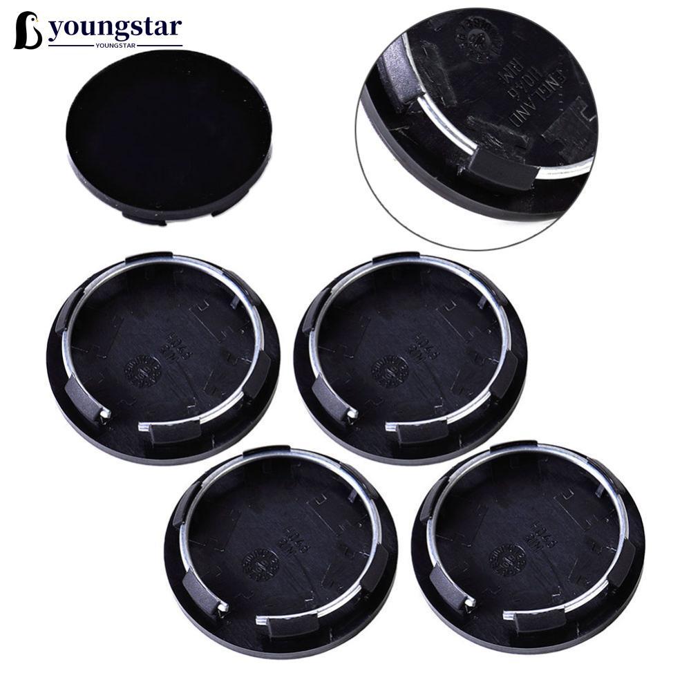 YOUNGSTAR 4 Peças Preto Universal 50mm Tampas Do Cubo Aro Centro Da Roda Cobre Calota Guarnição Pneu Carro Auto H1Z3