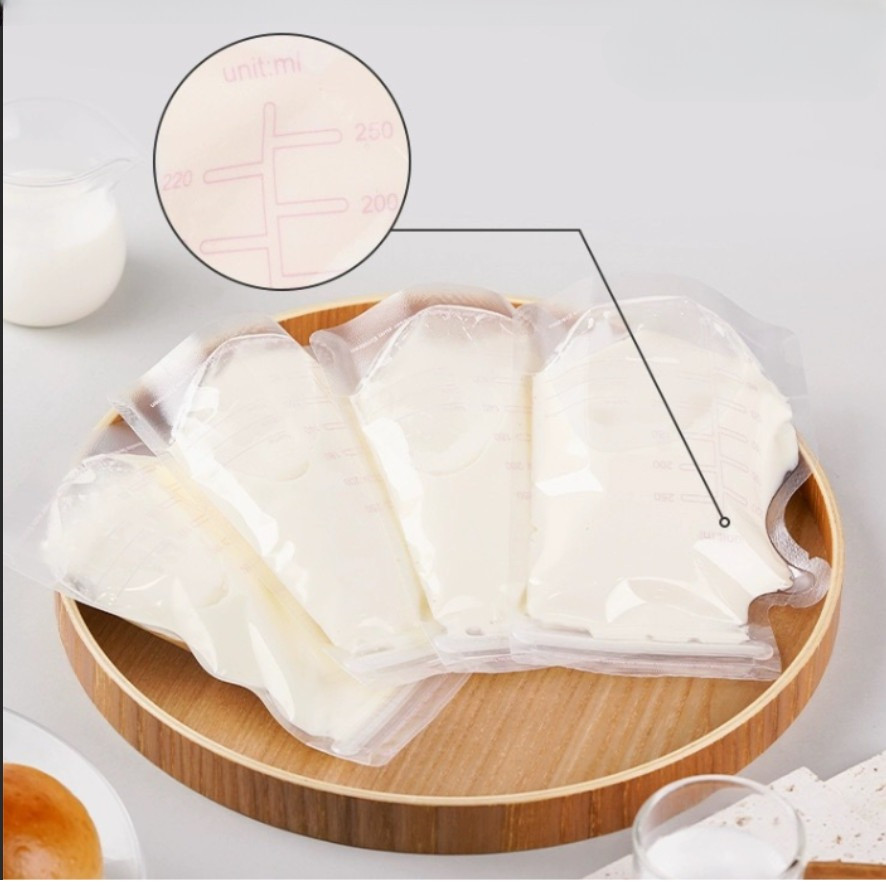 30 Bolsas de Armazenamento de Leite Materno para Freezer 250ml – Kit Completo e Pré-Esterilizado