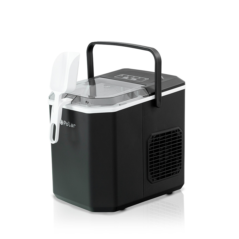 Máquina de Gelo Turbo Polar - Ice Maker Preto 12kg Dia
