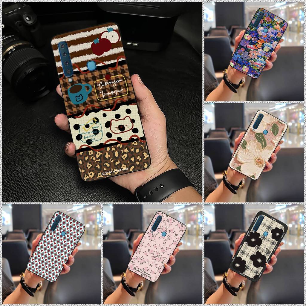 Capa De Telefone Fofa Durável Para Samsung Galaxy A9 2018/A9s/A920/SM-A920F Design De Moda Desenho Animado Pintura A Óle