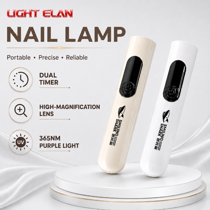 Lâmpada De Unhas Recarregável EDC De Luz Roxa De 365nm Com Temporizador Duplo De 30/60 Segundos Lente Convexa De Alta Am
