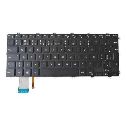 Teclado Compatível com Notebook Dell Inspiron 5480 5481 P92g Iluminado Preto