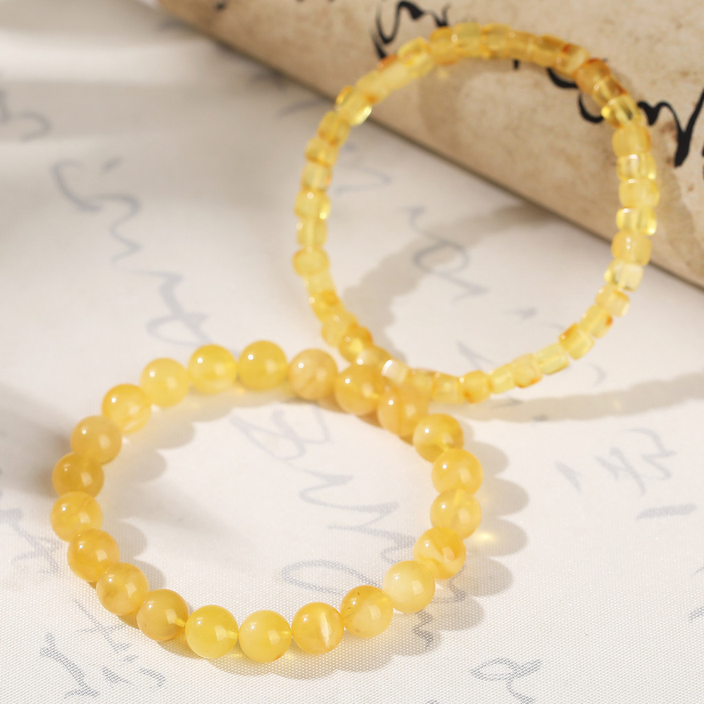 Preço de fábrica Natural óleo de frango amarelo cera de abelha ouro torção cera de abelha pulseira masculino feminino Re