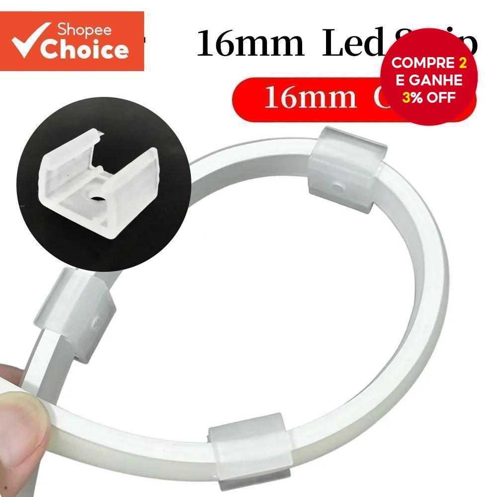 Clipes De Fixação De Tira Led Suportes De Fivela De Plástico , Disponíveis Em 6mm 10mm 16mm , Para 220V Cob E Luzes Flex