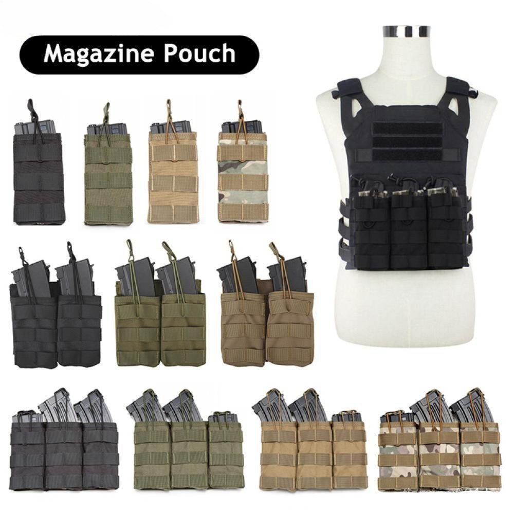 Bolsa Simples/Dupla Tripla M4 AR15 Molle Magazine Pouch E2X1
