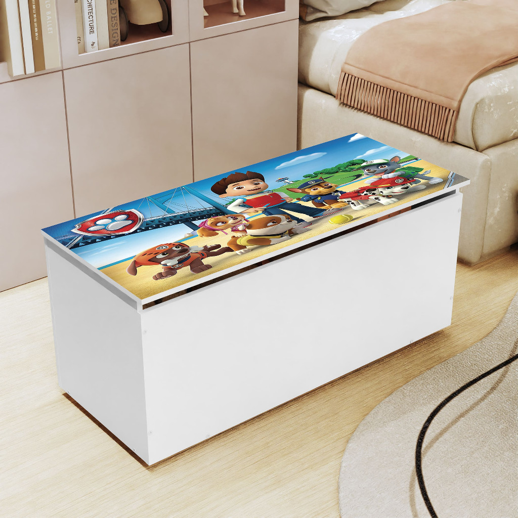Bau Organizador Brinquedos Diversos Personagens Desenhos Animados Quarto Infantil Meninos Meninas