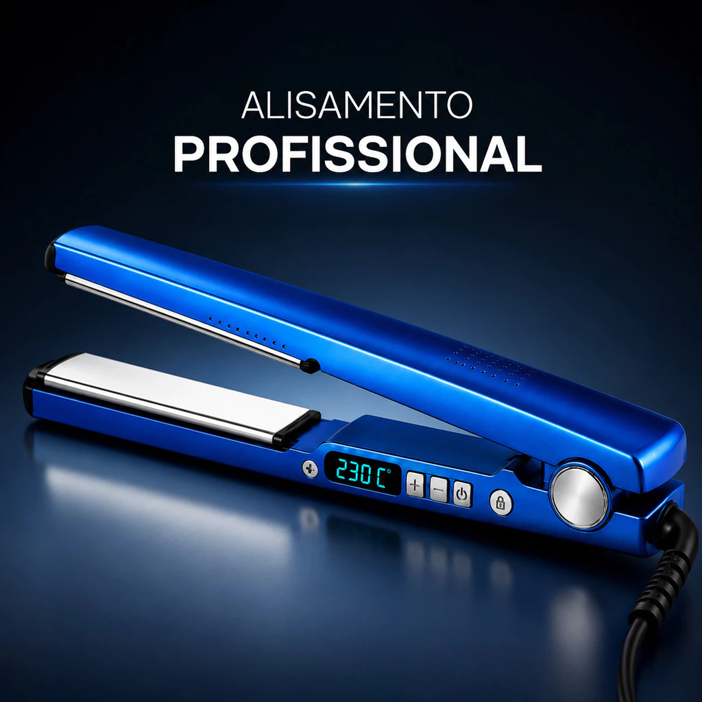 Chapinha Nano Titanium Profissional Bivolt 110V/220V Prancha Alisadora para Todos os Cabelos — imagem 1