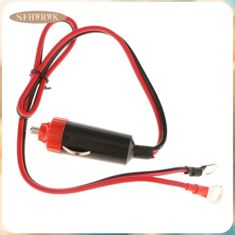 [Fhwrwk] Cabo Adaptador De Plugue Macho De Cigarro 12V 10A Para Inversor De Energia De Carro