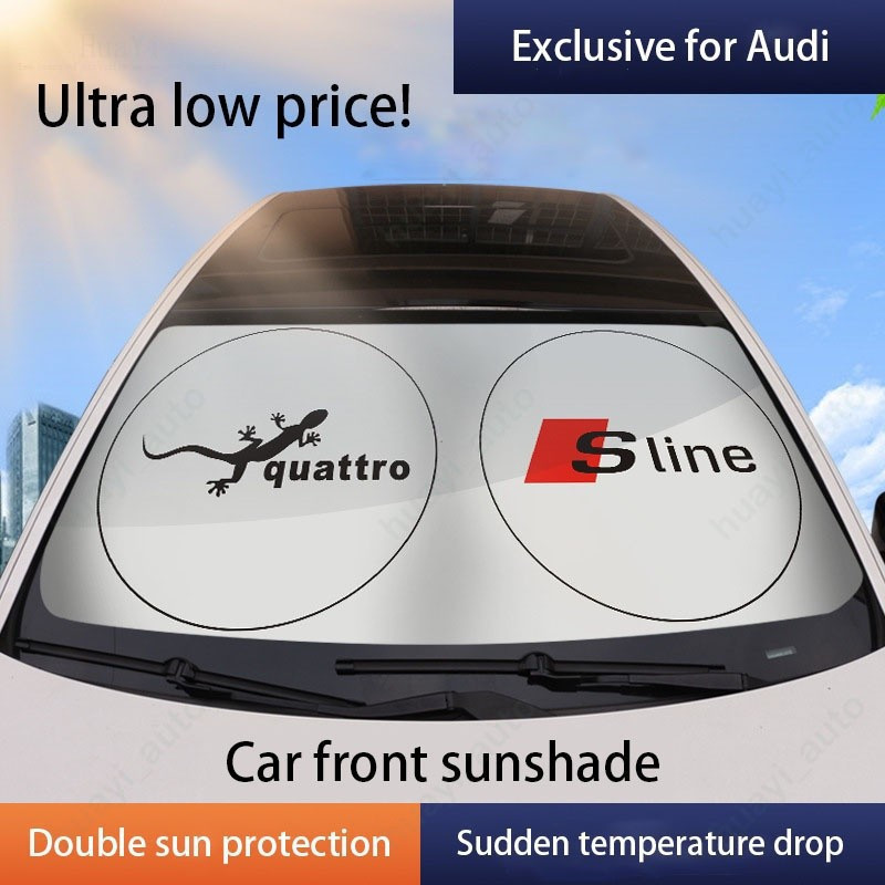 Protetor Solar para Para-brisa de Carro, Capa Protetora UV para Interior, para Audi A1 A2 A3 A4 A5 A6 A7 A8 S3 S4 S5 S6