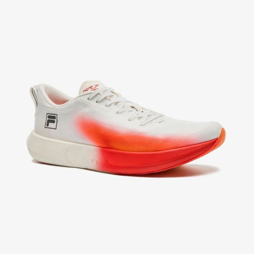 Tênis Fila KR7 Pro Speed Masculino Branco Preto Running Leve Amortecido Competição