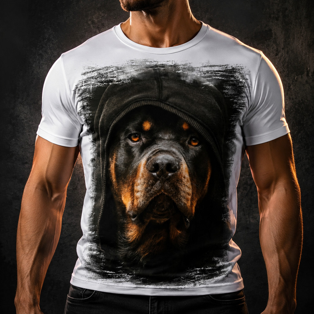 Camiseta Cachorro Rottweiler 1a - Dicelli