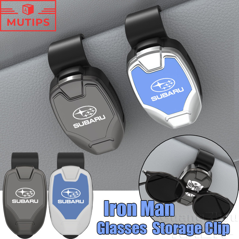 Subaru Carro Homem De Ferro Óculos Armazenamento Viseira De Sol Interior Do Titular Para Crosstrek Forester XV Impreza W