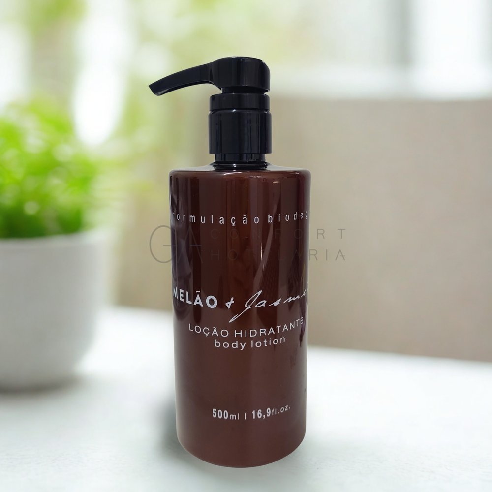 Loção Hidratante Dispenser Luxo 500ml Melão e Jasmim c/Válvula Profissional – Realgems