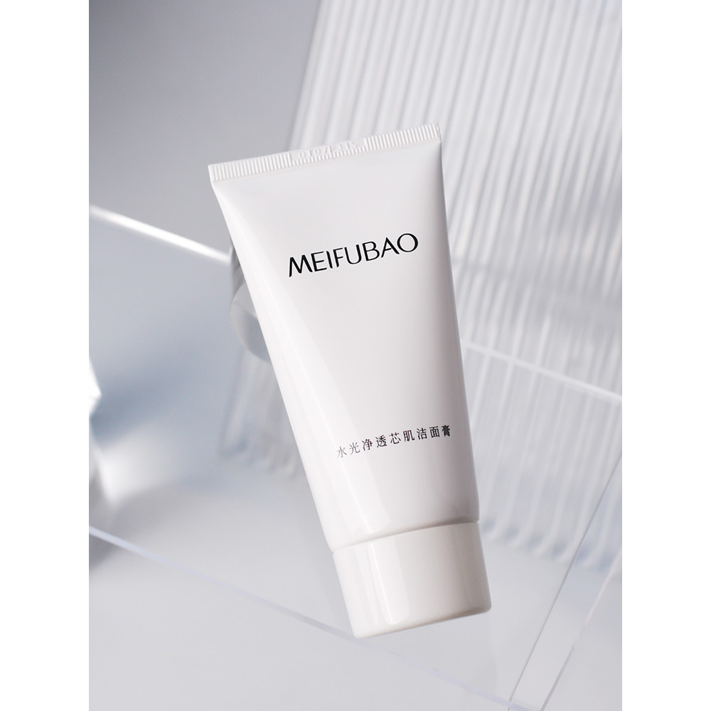 Meifubao água de limpeza brilhante núcleo limpo creme de limpeza da pele limpador Facial limpeza profunda suave não irri