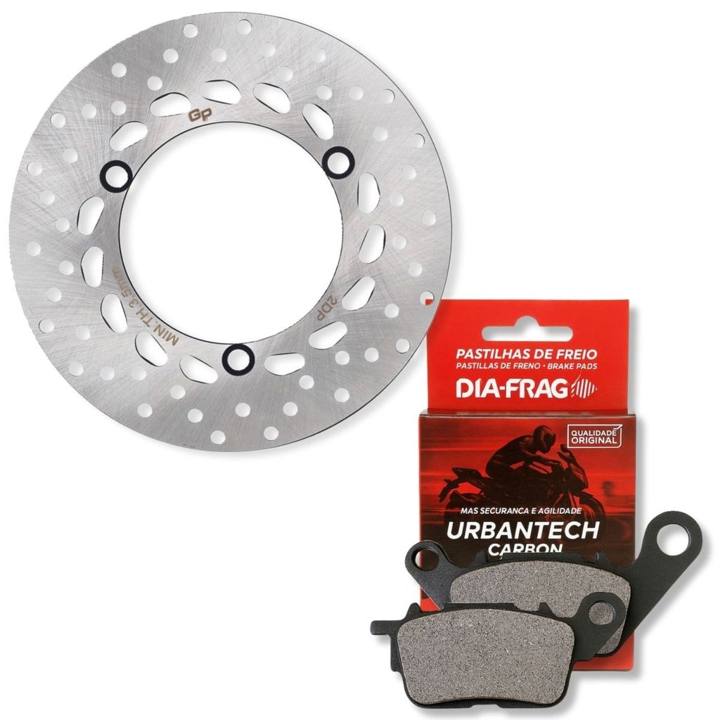 Disco de Freio Dianteiro Nmax 160 Abs + Pastilhas Diafrag