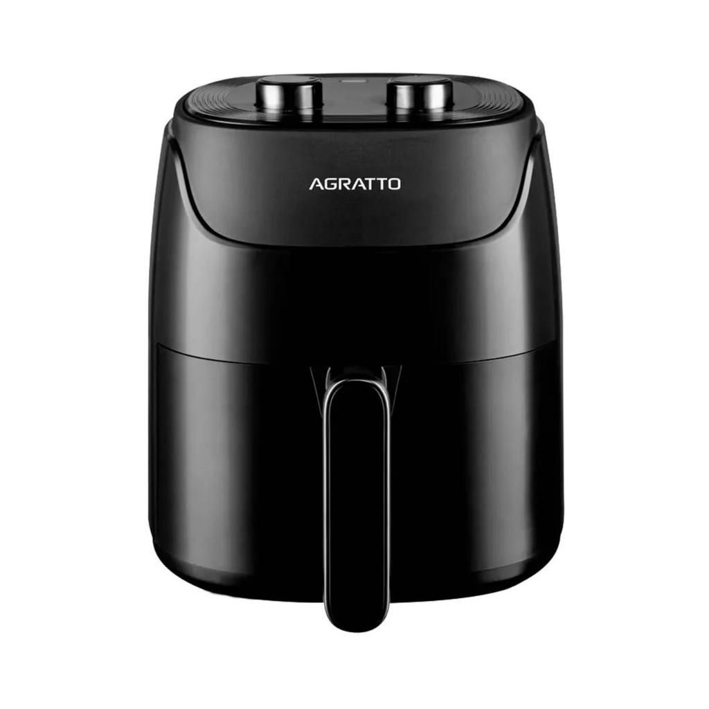 Fritadeira Air Fryer Agratto Supremma 4L Elétrica Sem Óleo Antiaderente Timer Original Potente Preta