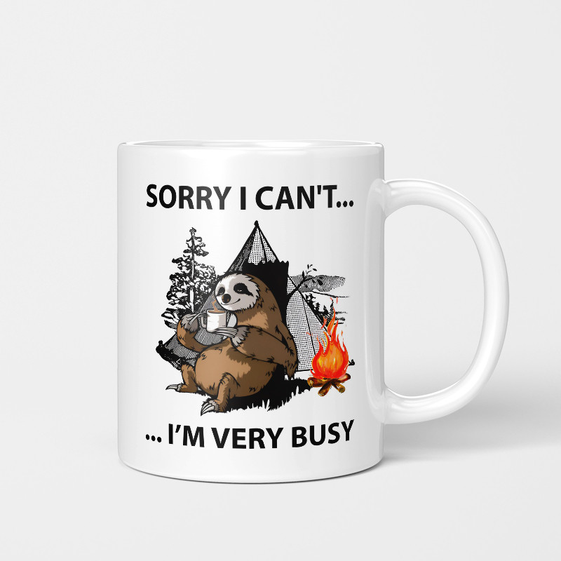 Desculpe, estou ocupado, desculpe, estou ocupado, copo criativo, desenho animado, Anime, copo de água, caneca de cerâmic