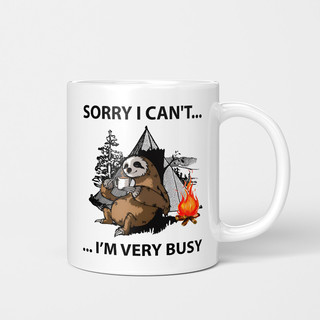Desculpe, estou ocupado, desculpe, estou ocupado, copo criativo, desenho animado, Anime, copo de água, caneca de cerâmic