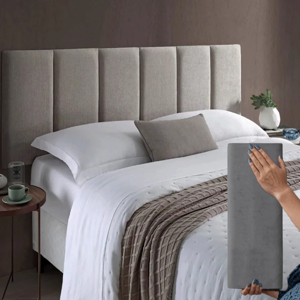 Kit cabeceira de cama + cabeceira de cama para quarto: ideal para cama box, casal, queen, king e …