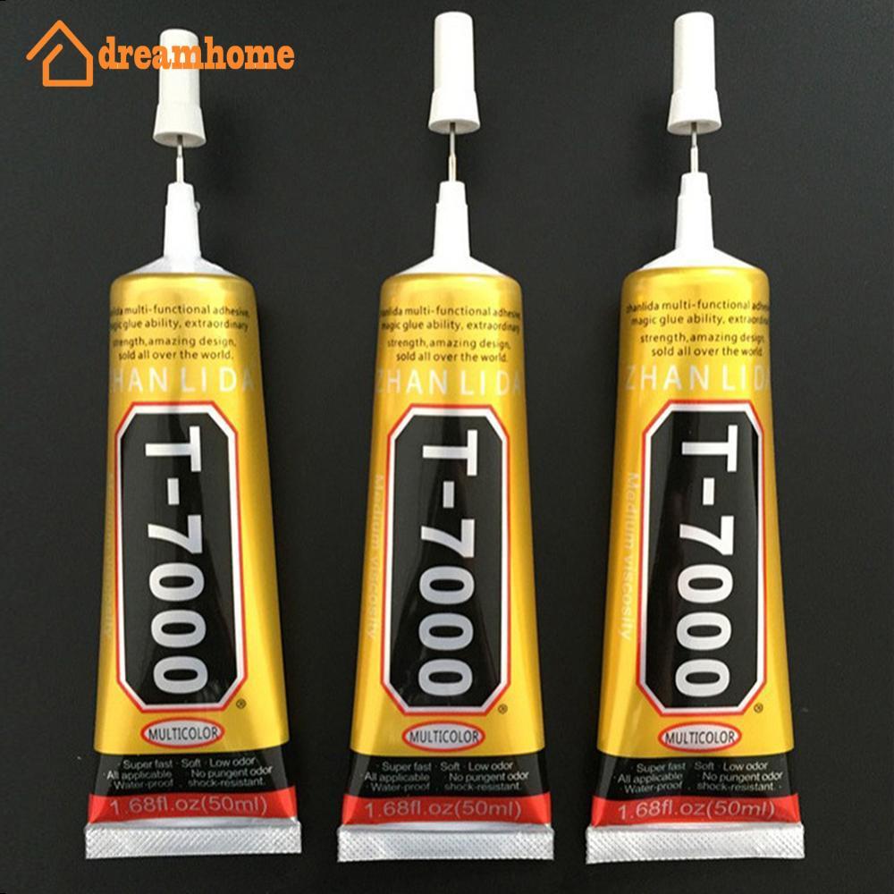 DREAMHOME T7000 Preto Contato Celular Tablet Reparação Adesivo Zhanlida Forte t-7000 Cola 15ML 50ML 110ML Com Saída De A
