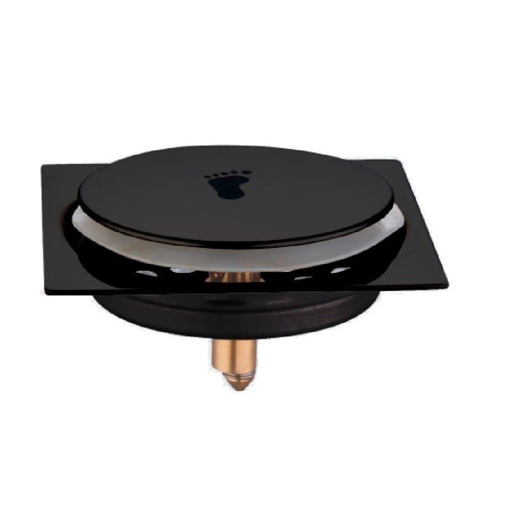 RALO CLICK QUADRADO 15X15 PRETO + PORTA GRELHA