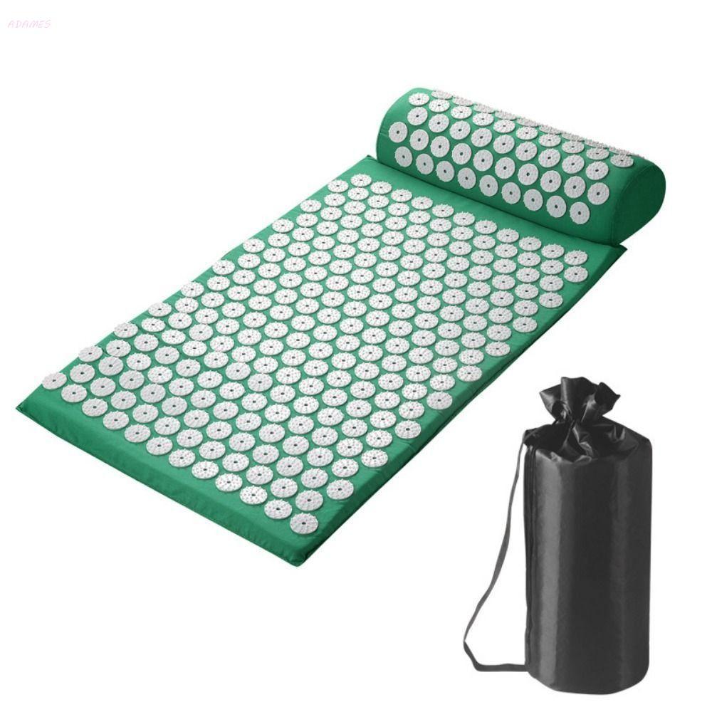 Tapete De Acupressão Para Ioga ADAMES , Conjunto De Travesseiro Saco De Armazenamento De Pano , Massagem E , Almofada