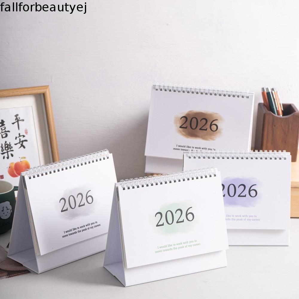 Calendário De Mesa FALLFORBEAUTYEJ 2026 , Conjunto De Bobina Pequeno Fresco De Ano Novo , Lista De Tarefas