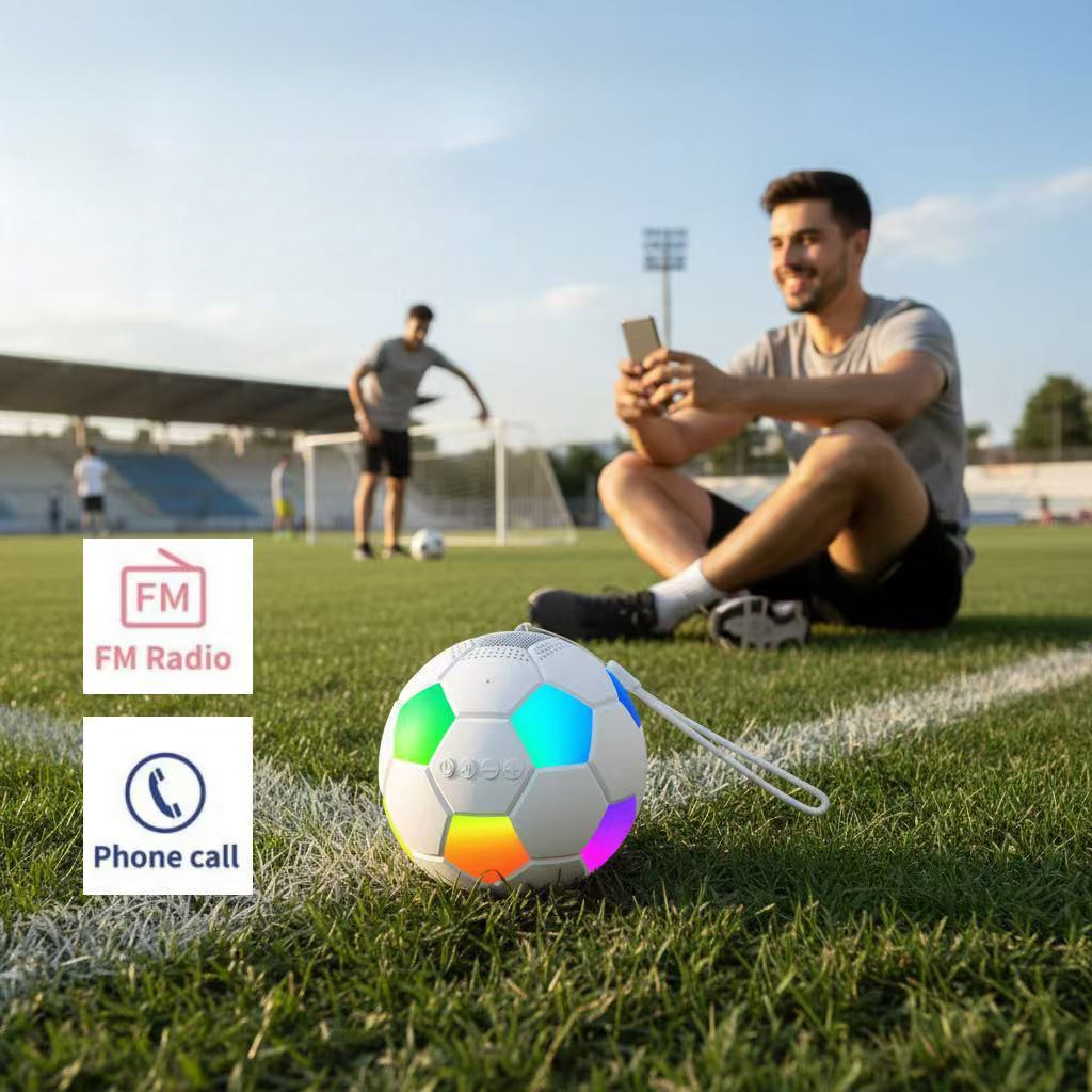 Criativo futebol Bluetooth áudio H12 Mini alto-falante carro Desktop Fitness esportes Universal menino presente aniversá