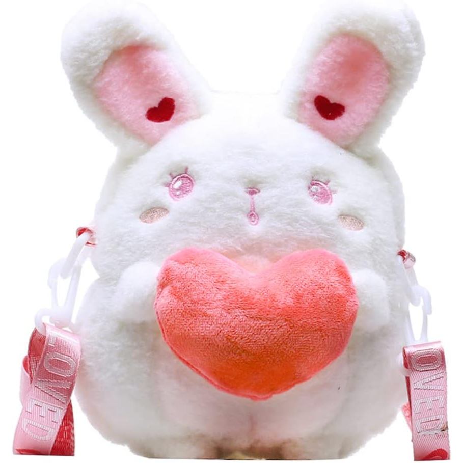 3D Cute Plush Animal Shoulder Bag Women Ladies Teddy Bear Cross Body Bag