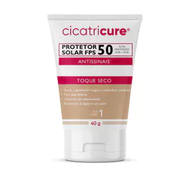 Protetor Solar Cicatricure FPS50 Antissinais Cor Clara 1 Toque Seco 40g