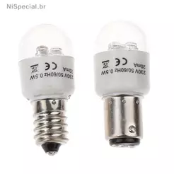 [Nis] 1pce Lâmpada LED De Costura BA15D/E14 Luz Iluminada 0.5W AC 190-250W Máquina Doméstica [BR]