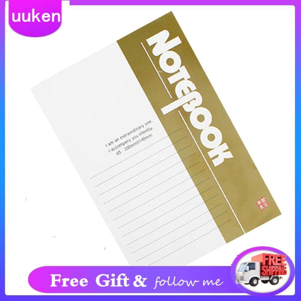 Uukendh Caderno de capa mole Pssopp tamanho A5, papel premium, encadernação segura, simples e elegante para diário de