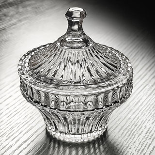 Tigela de vidro cristal prato de frutas com tampa sobremesa copo pote de doces Hotel pote de açúcar caixa de armazenamen
